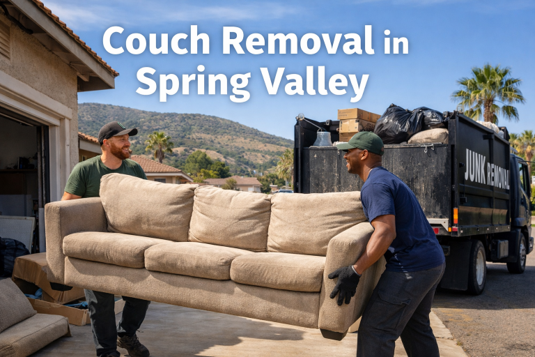 Couch removal in Spring Valley, CA